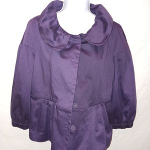 Elle Purple Crop Blazer  Size M